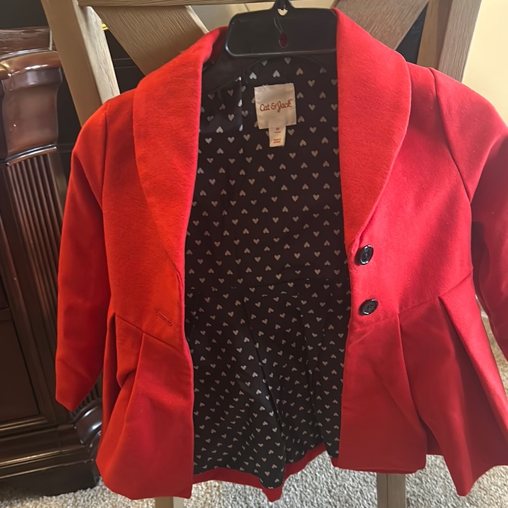 Cat & Jack Vibrant Red Kids Blazer